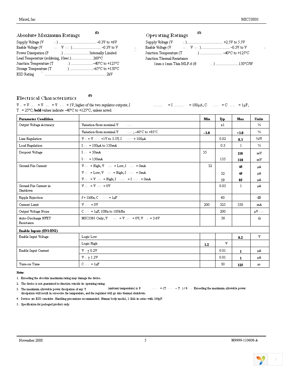 MIC5381-M4YFT TR Page 5